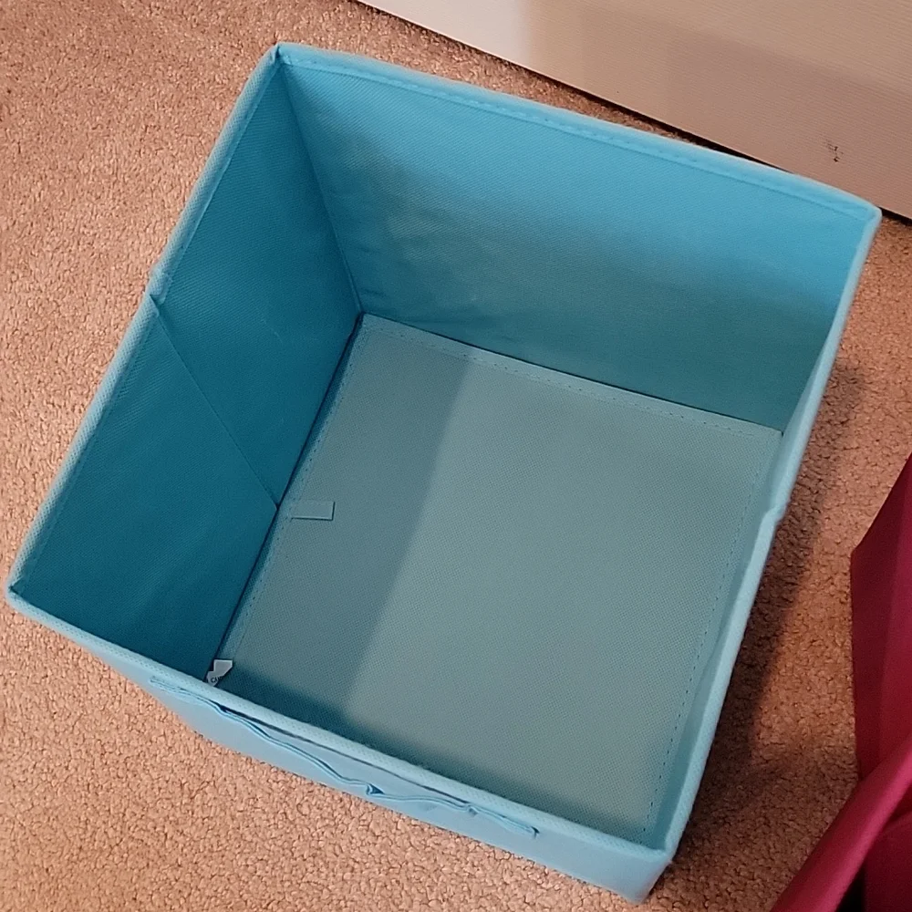 Cloth Organizing Bin (Baby Blue)